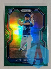 2021 Panini Prizm Mitchell White Green Prizm RC #129 Toronto Blue Jays
